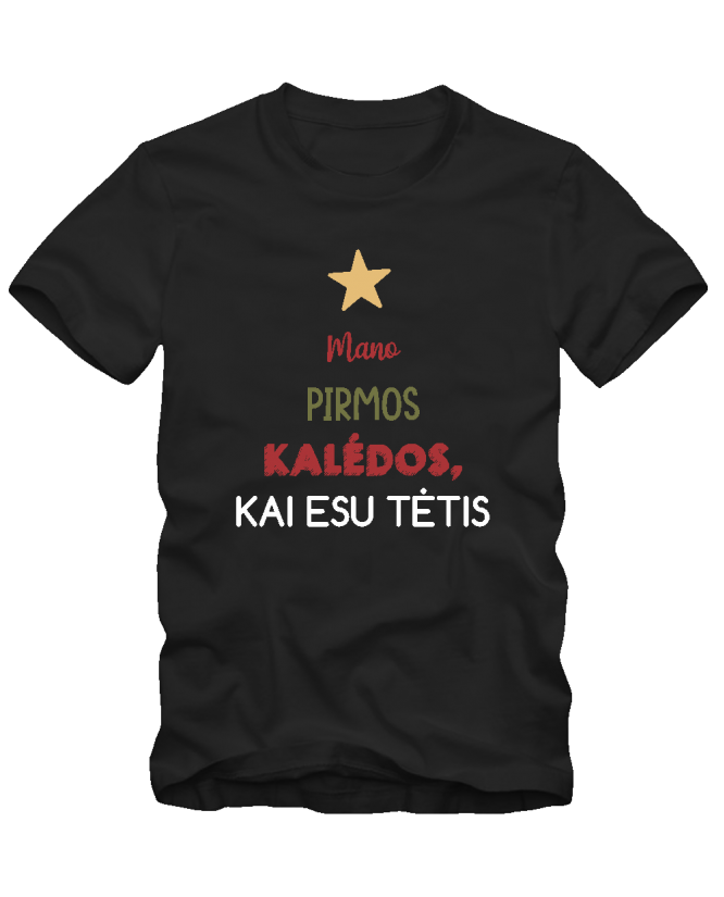 marškinėliai  Pirmos Kalėdos kai esu tėtis